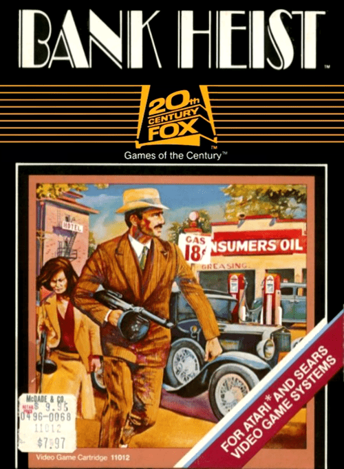 Bank Heist box art for Atari 2600